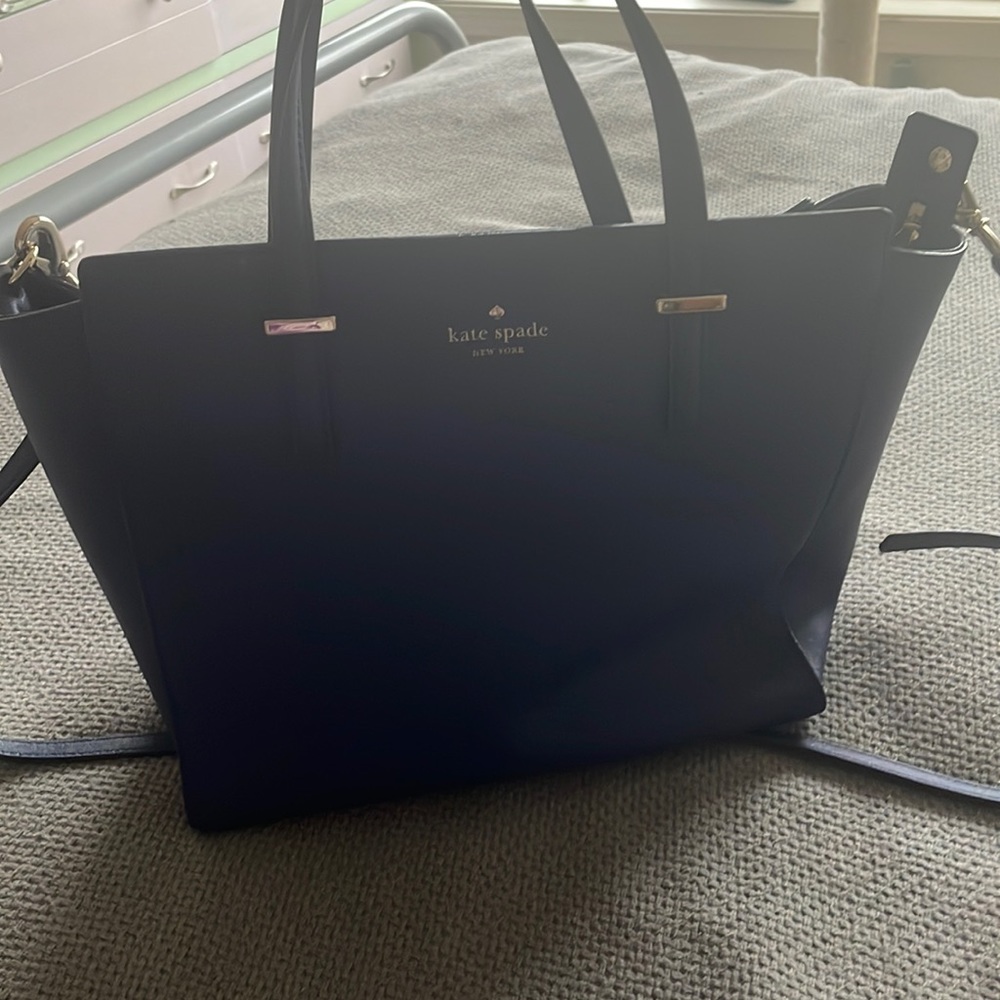 Kate Spade large navy blue satchel